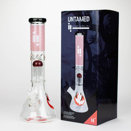 Infyniti | Untamed 14" 7 mm classic beaker water bong - Crane [GP2020]