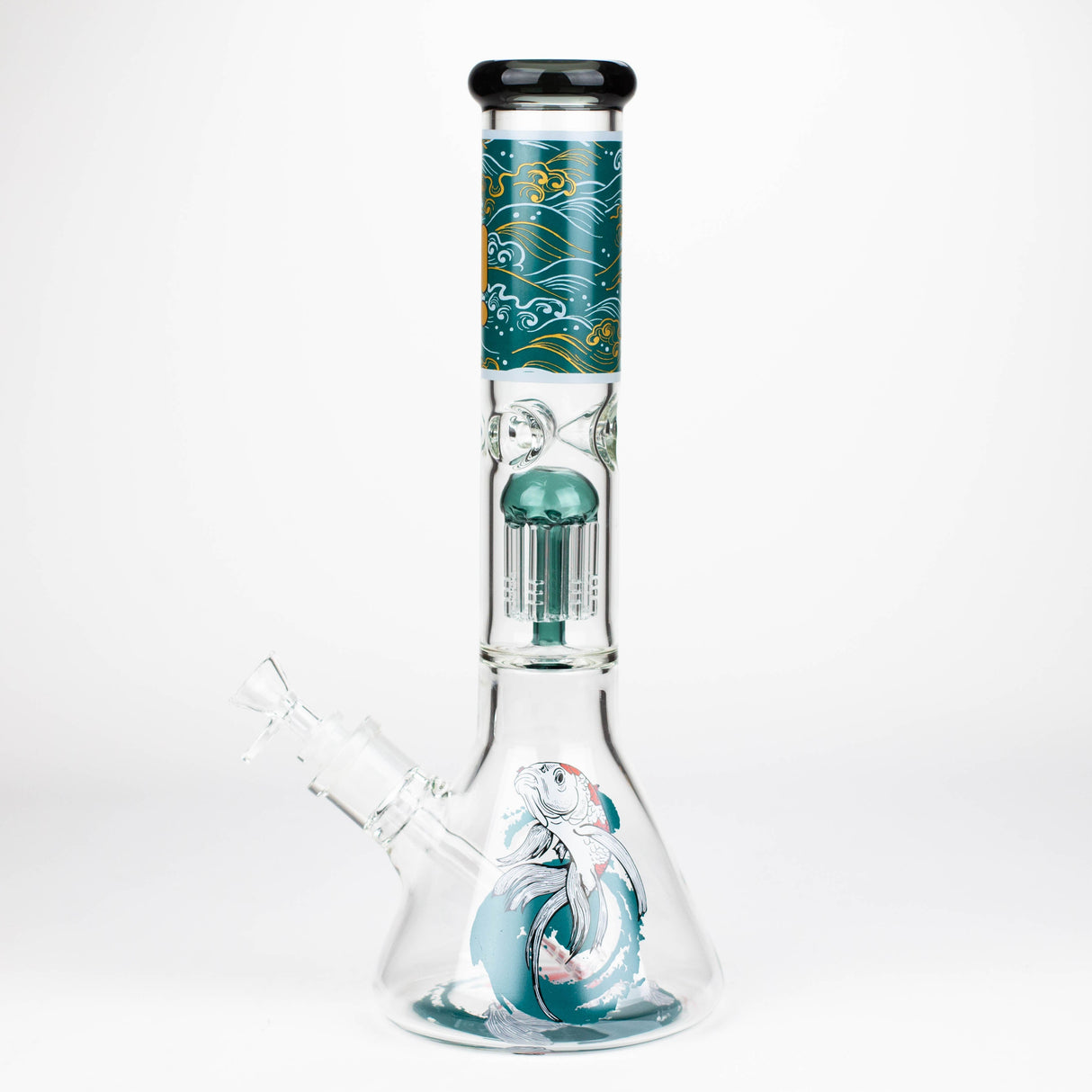 Infyniti | Untamed 14" 7 mm classic beaker water bong - Koi Fish [GP2021]