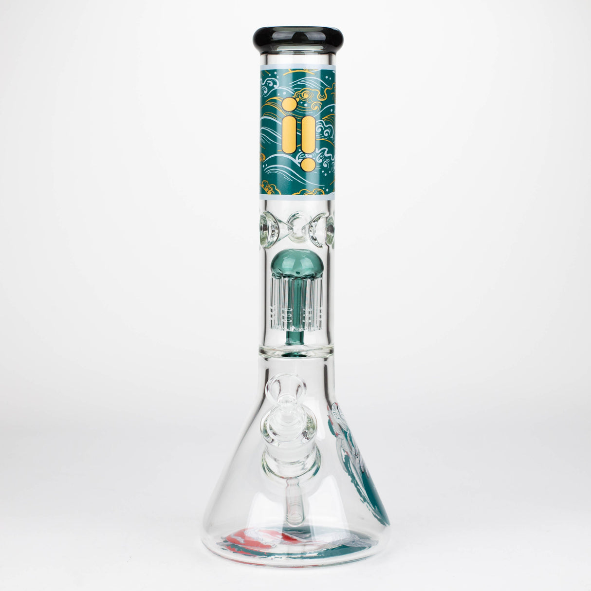 Infyniti | Untamed 14" 7 mm classic beaker water bong - Koi Fish [GP2021]