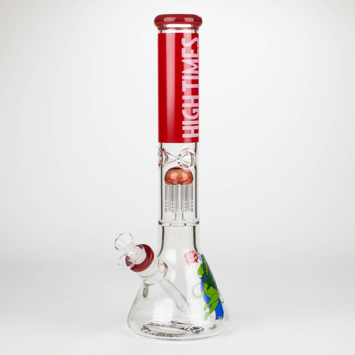 Infyniti | High Times 16" 7 mm classic beaker water bong with tree arm percolator [HIT1020GP]