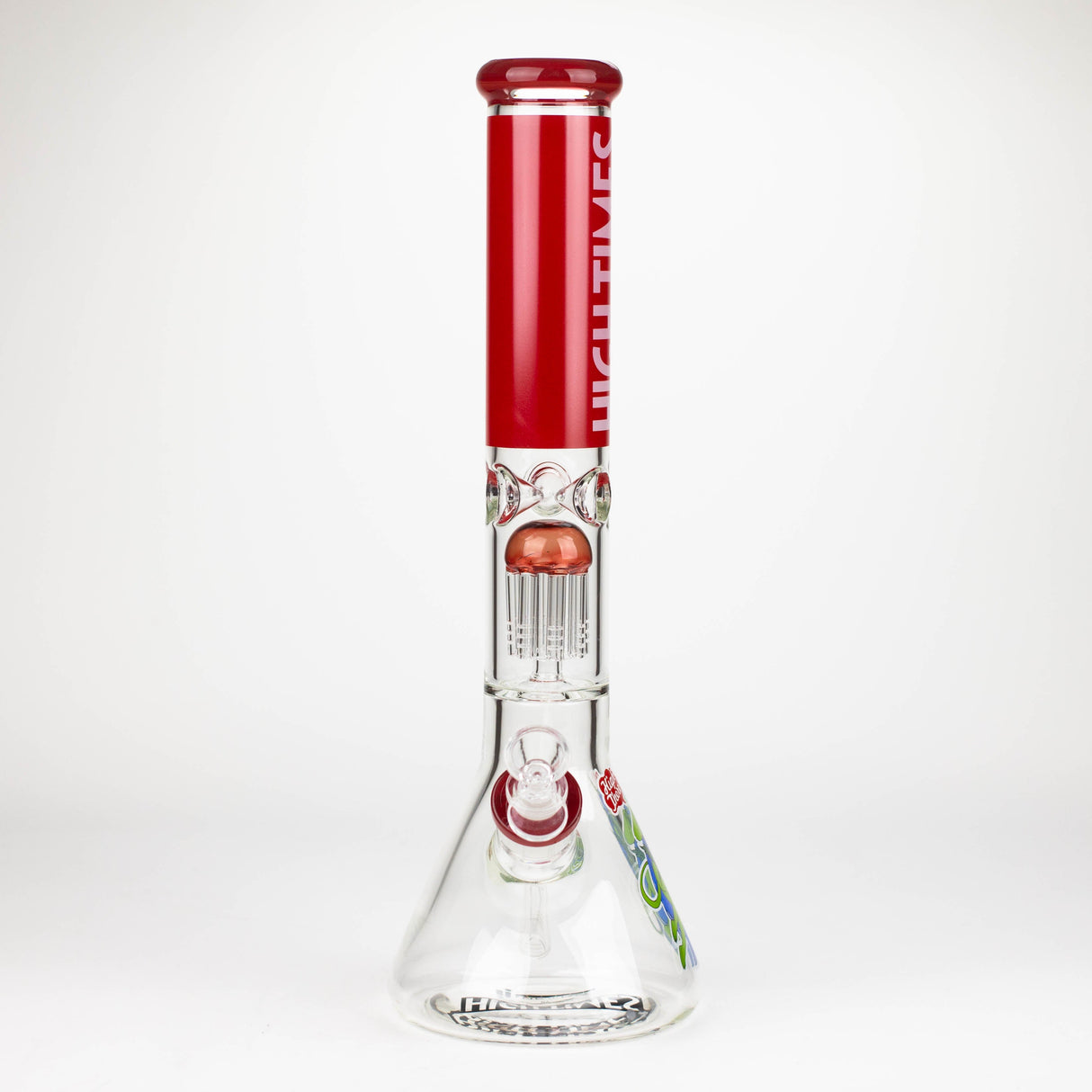 Infyniti | High Times 16" 7 mm classic beaker water bong with tree arm percolator [HIT1020GP]