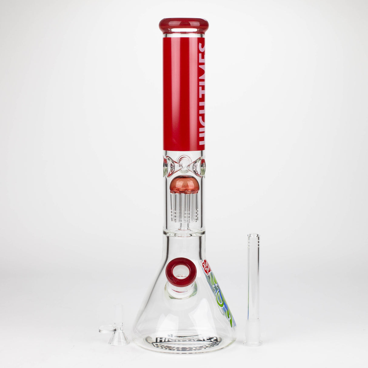 Infyniti | High Times 16" 7 mm classic beaker water bong with tree arm percolator [HIT1020GP]