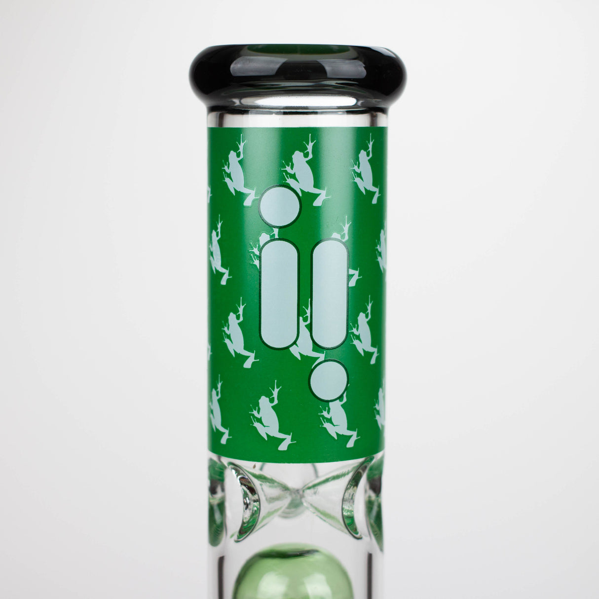 Infyniti | Untamed 14" 7 mm classic beaker water bong - Green Frog [GP2015]