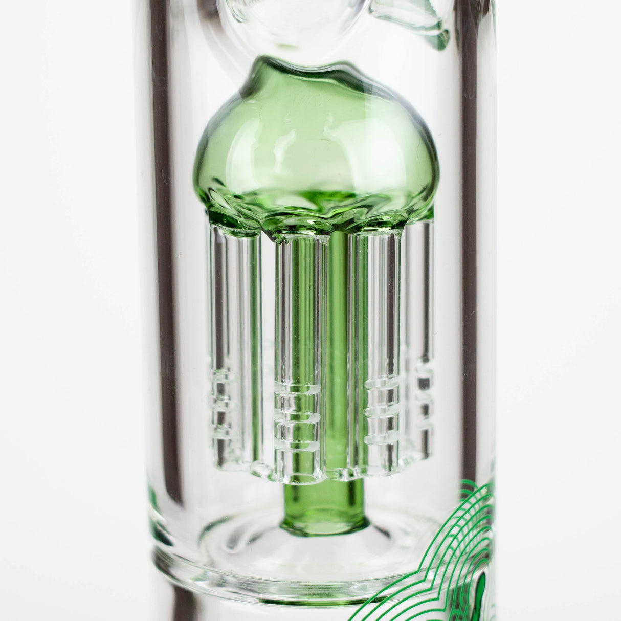 Infyniti | Untamed 14" 7 mm classic beaker water bong - Green Frog [GP2015]