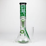 Infyniti | Untamed 14" 7 mm classic beaker water bong - Green Frog [GP2015]