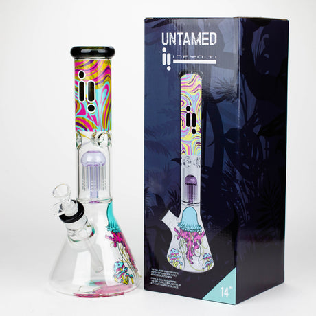 Infyniti | Untamed 14" 7 mm classic beaker water bong - Jellyfish [GP2016]