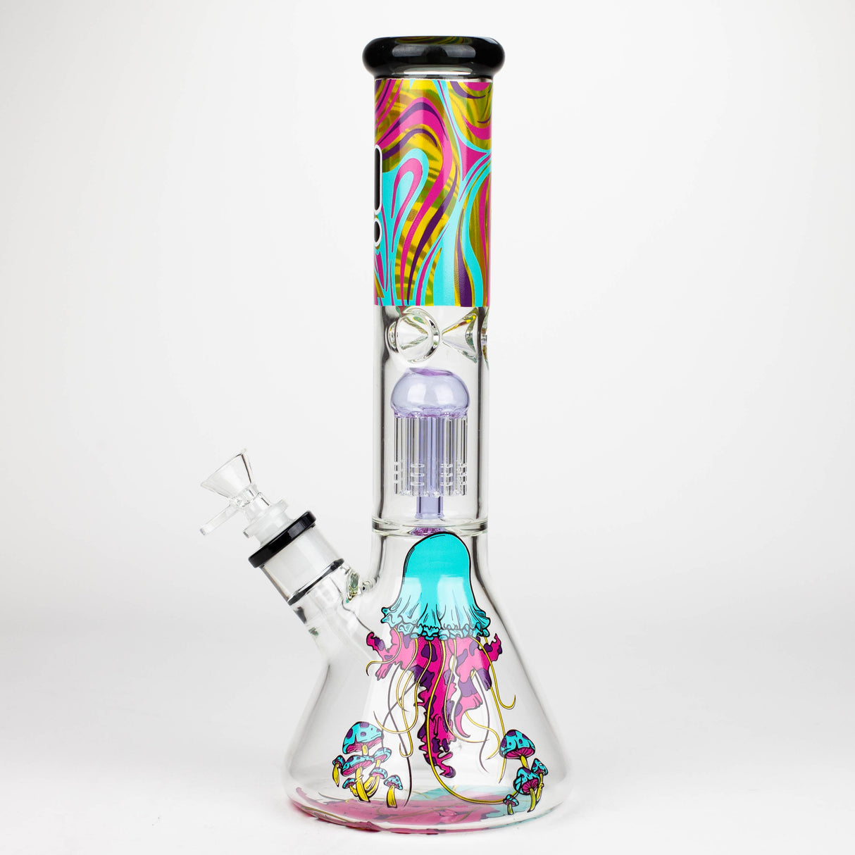 Infyniti | Untamed 14" 7 mm classic beaker water bong - Jellyfish [GP2016]