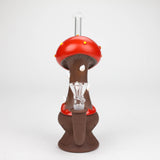 7" Epoxy mushroom water pipe-Assorted [H328]