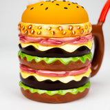 Cermic Hamburger Mug Water Pipe [H319]