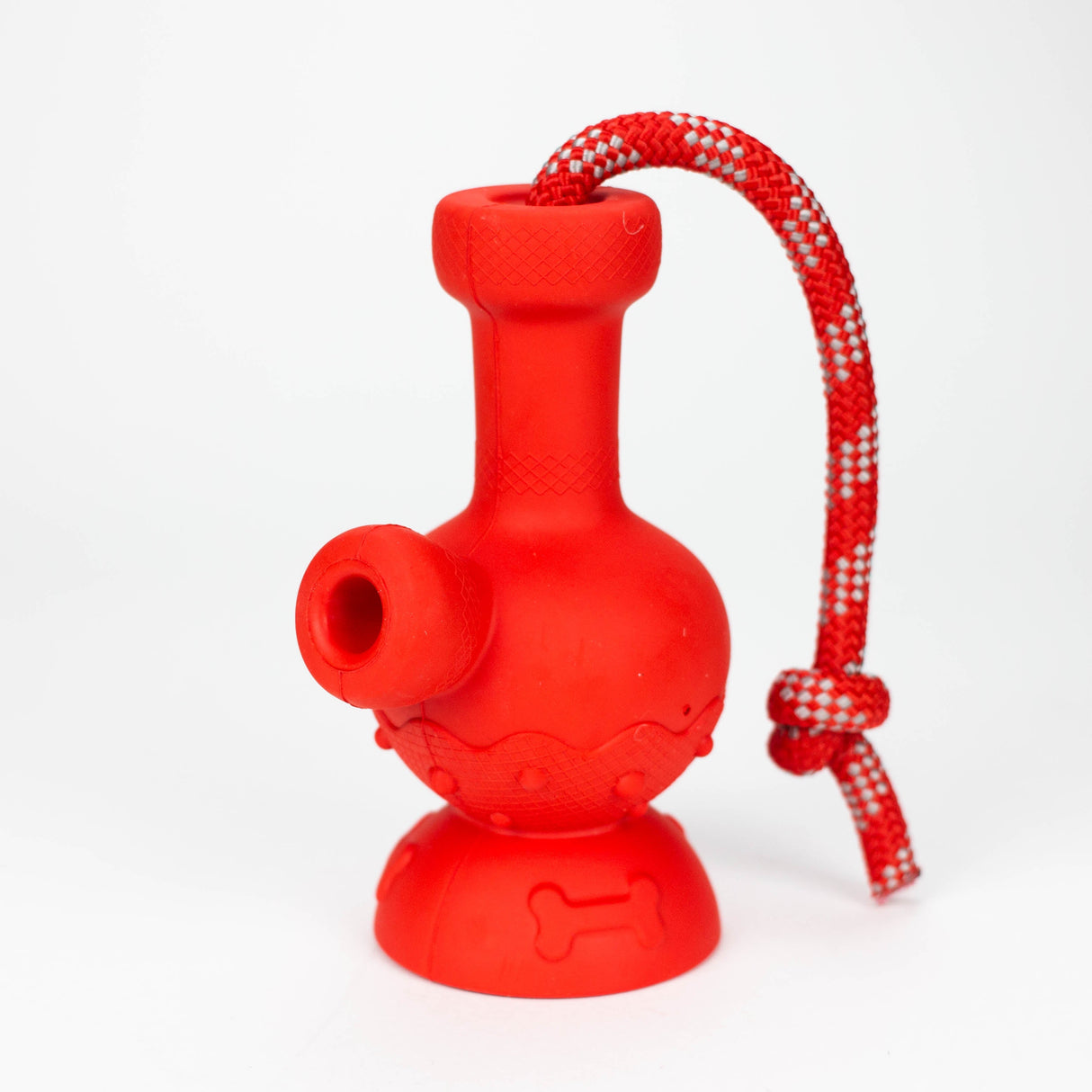 PUFF PALZ | Tug & Toke rubber dog toy For Pet Smoking Cat Distribution Red