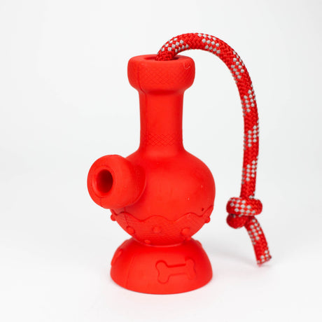 PUFF PALZ | Tug & Toke rubber dog toy For Pet Smoking Cat Distribution Red