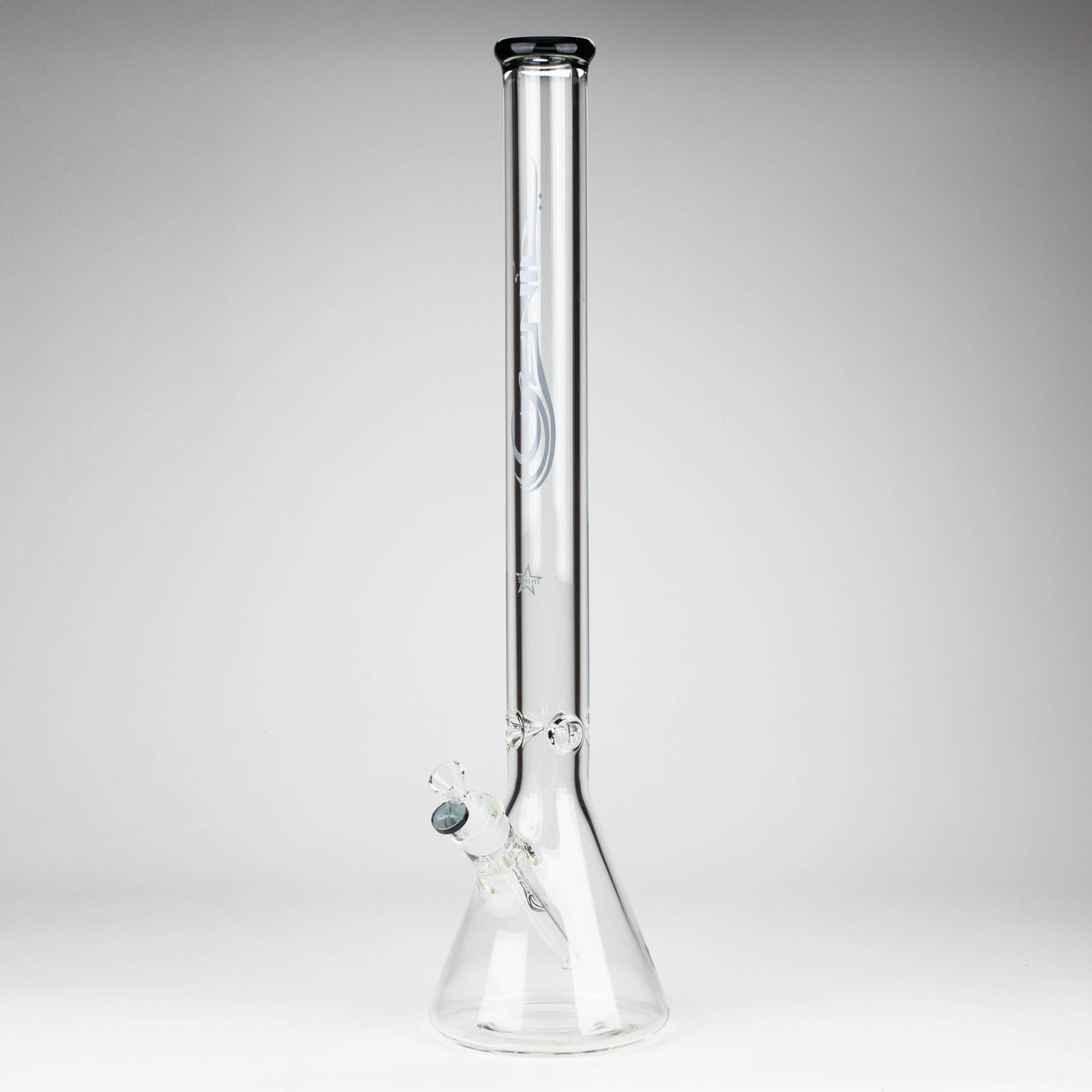 GENIE | 22" 9 mm Beaker Glass Bong [GE1003] Glass Bong ONE Black