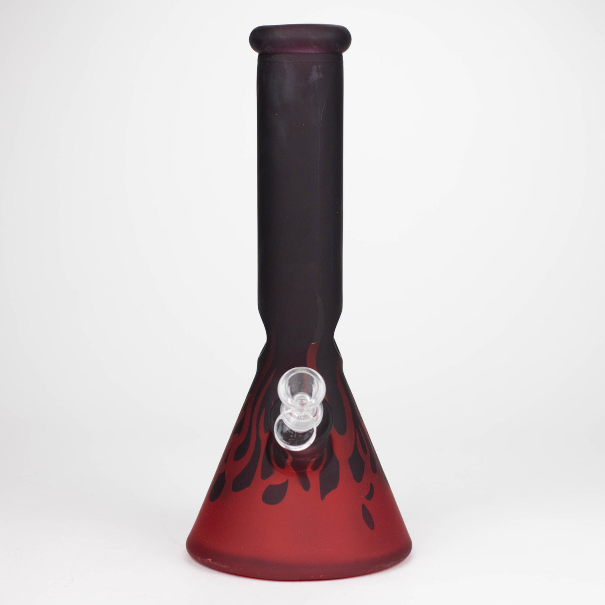 12.5" Soft glass 7mm beaker water bong [M12010]