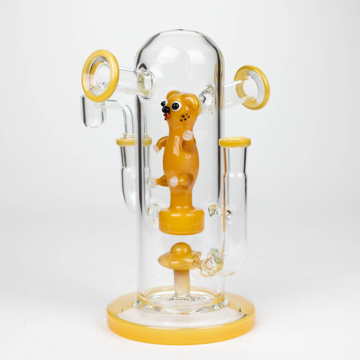 8.5" Double mouthpiece & Joint glass bong [XY-J06]