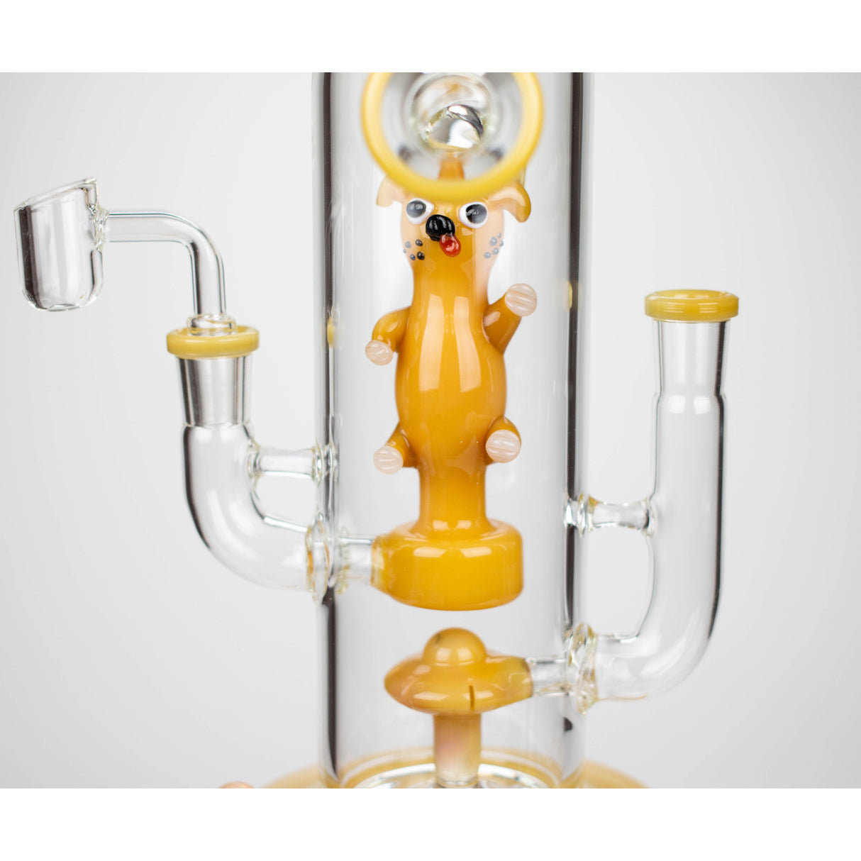 8.5" Double mouthpiece & Joint glass bong [XY-J06]