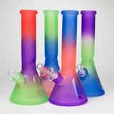 12.5" Soft glass 7mm beaker water bong [M12004]