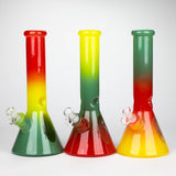 12.5" Soft glass 7mm beaker water bong [M12005]