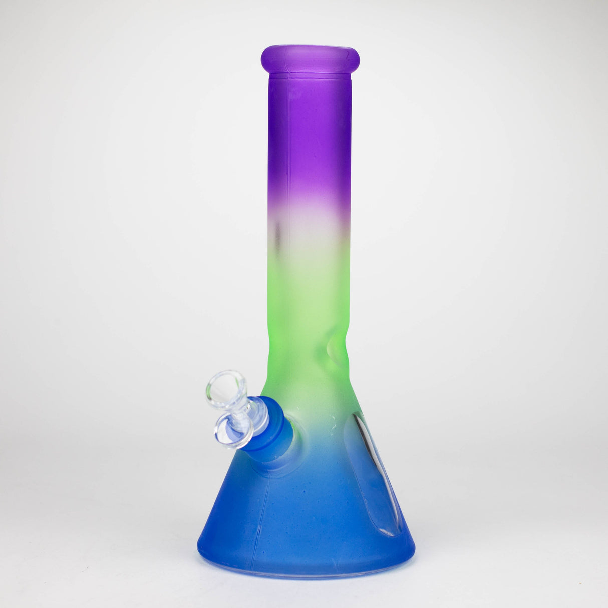 12.5" Soft glass 7mm beaker water bong [M12004]