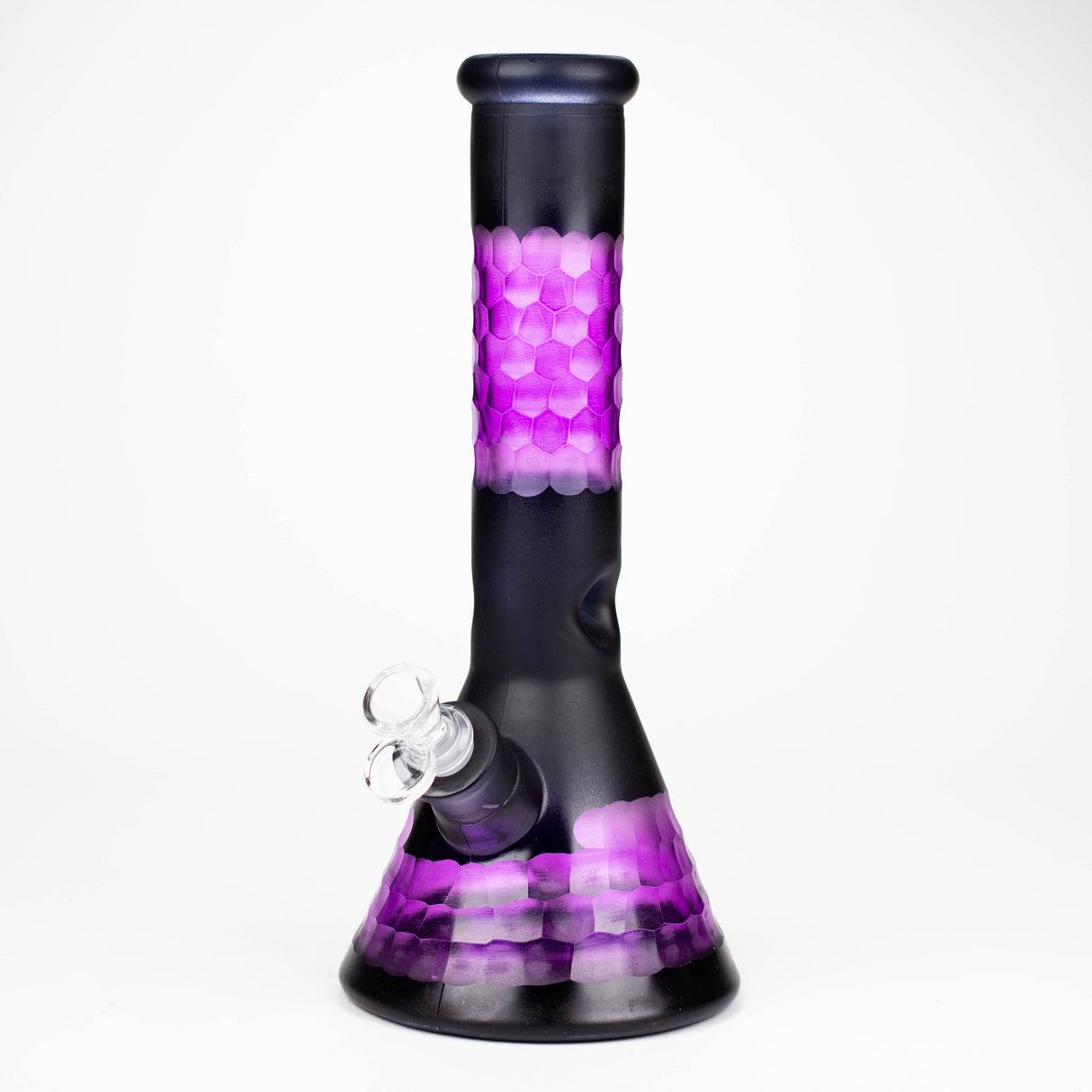 12.5" Soft glass 7mm beaker water bong [M12007B]