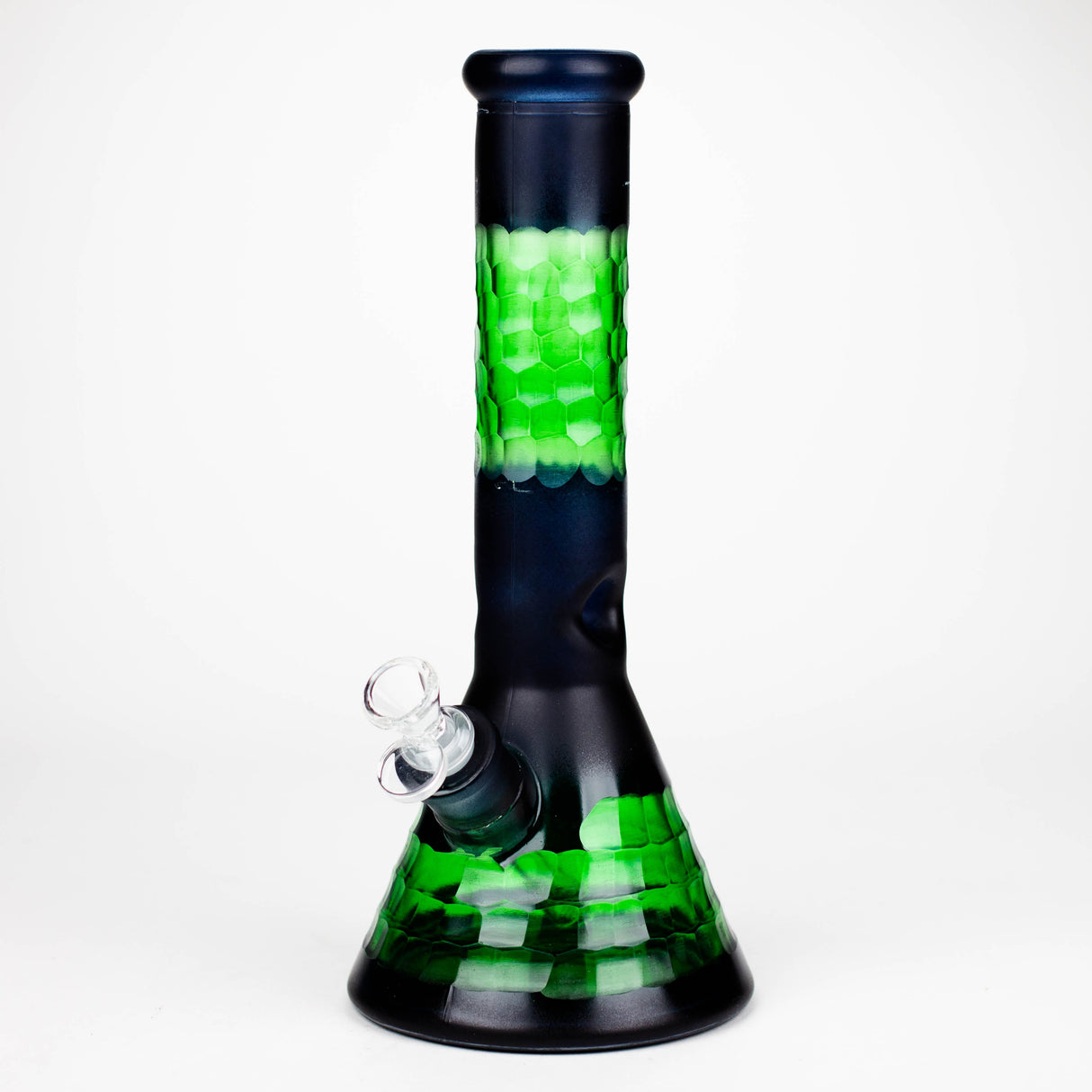 12.5" Soft glass 7mm beaker water bong [M12007B]