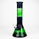 12.5" Soft glass 7mm beaker water bong [M12007B]