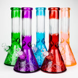 12.5" Soft glass 7mm beaker water bong [M12007A]