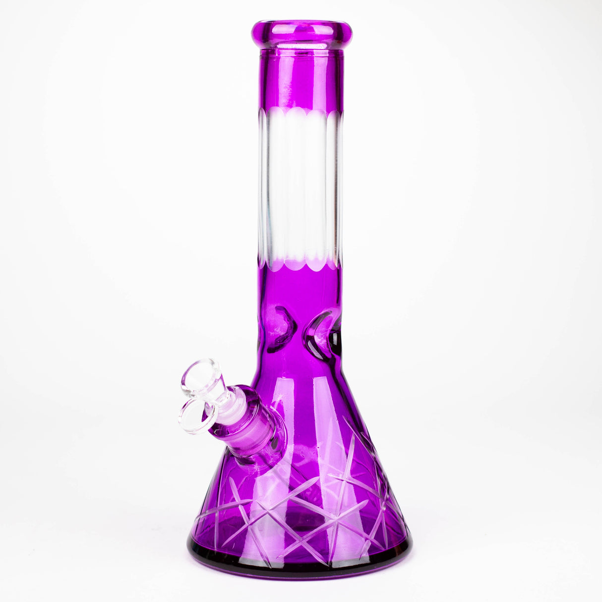 12.5" Soft glass 7mm beaker water bong [M12007A]