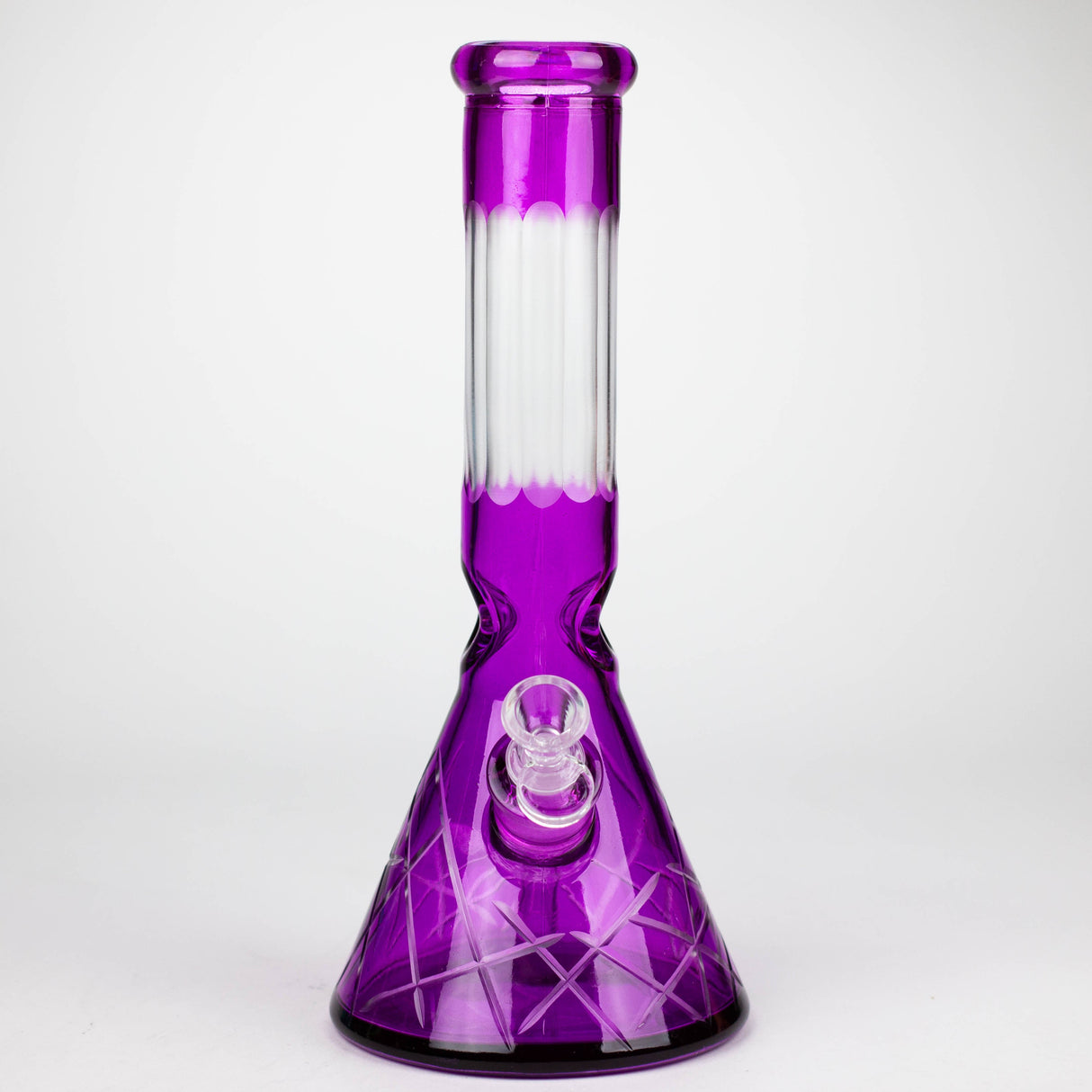 12.5" Soft glass 7mm beaker water bong [M12007A]