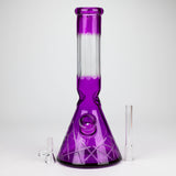 12.5" Soft glass 7mm beaker water bong [M12007A]