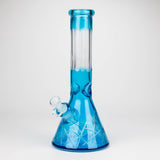 12.5" Soft glass 7mm beaker water bong [M12007A]