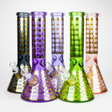 12.5" Soft glass 7mm beaker water bong [M12009A]