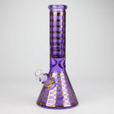 12.5" Soft glass 7mm beaker water bong [M12009A]