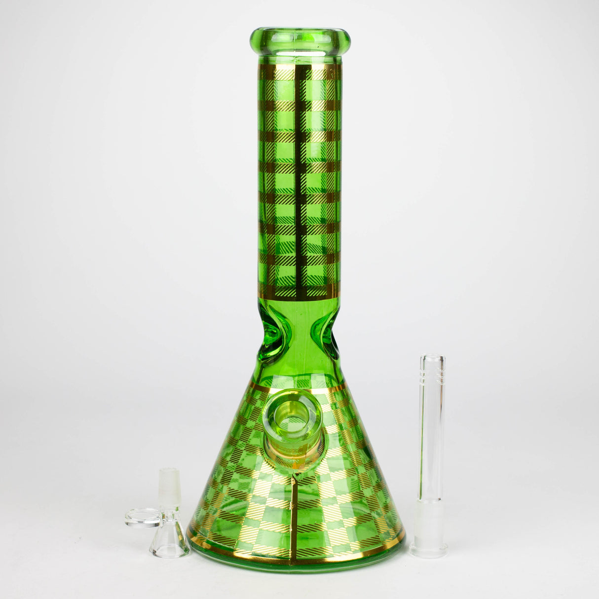 12.5" Soft glass 7mm beaker water bong [M12009A]