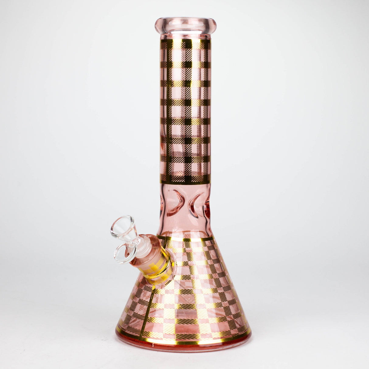 12.5" Soft glass 7mm beaker water bong [M12009A]