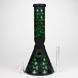 12.5" Soft glass 7mm beaker water bong [M12008]