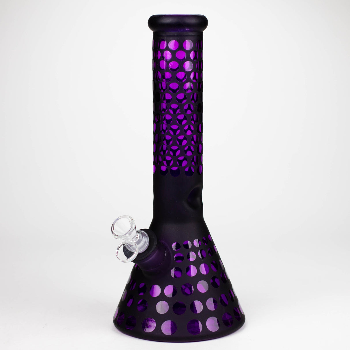 12.5" Soft glass 7mm beaker water bong [M12008]