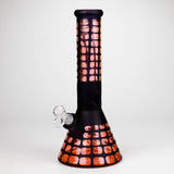 12.5" Soft glass 7mm beaker water bong [M12008]