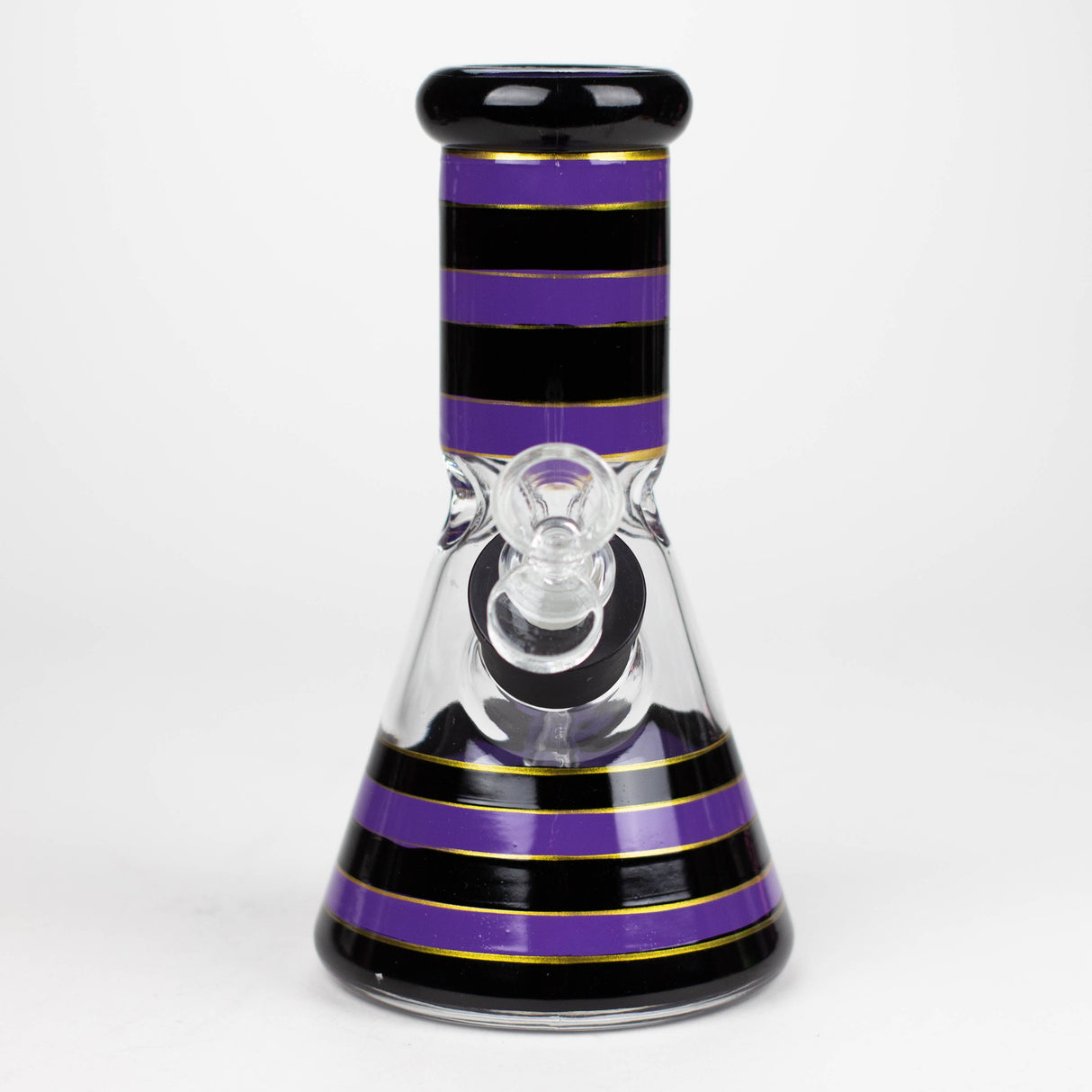 8" Soft glass 7mm beaker water bong [M08006A]