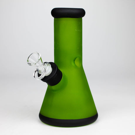 8" Soft glass 7mm beaker water bong [M08001]