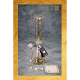 Golden Crown Bong 14Inch 9mm GC W 24K Gold Emblem_0