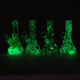 5" Glow in the dark mini  silicone beaker water bong [71-Top08]