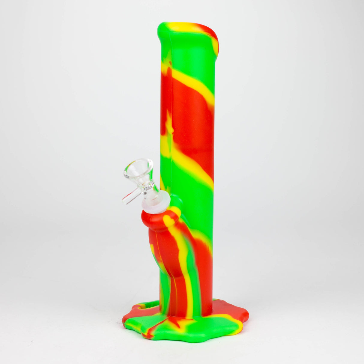 10" Straight Tube silicone bong-Assorted [TX9]