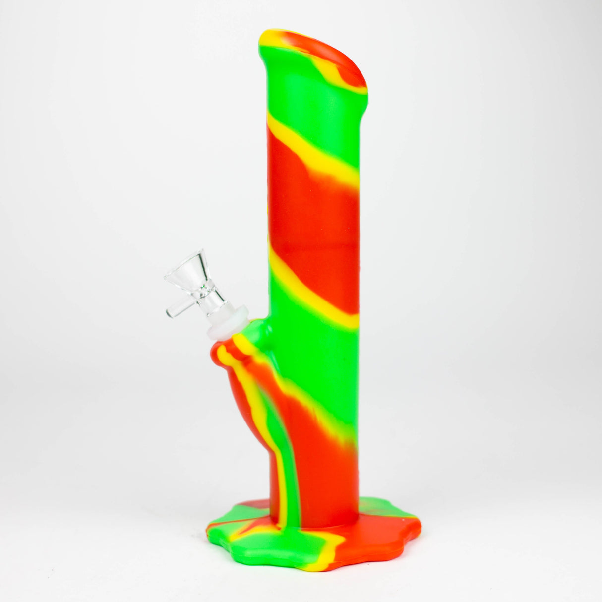 10" Straight Tube silicone bong-Assorted [TX9]