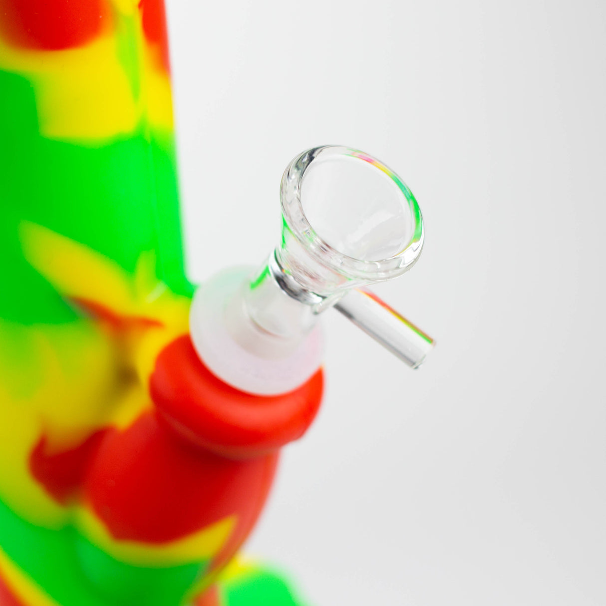 10" Straight Tube silicone bong-Assorted [TX9]