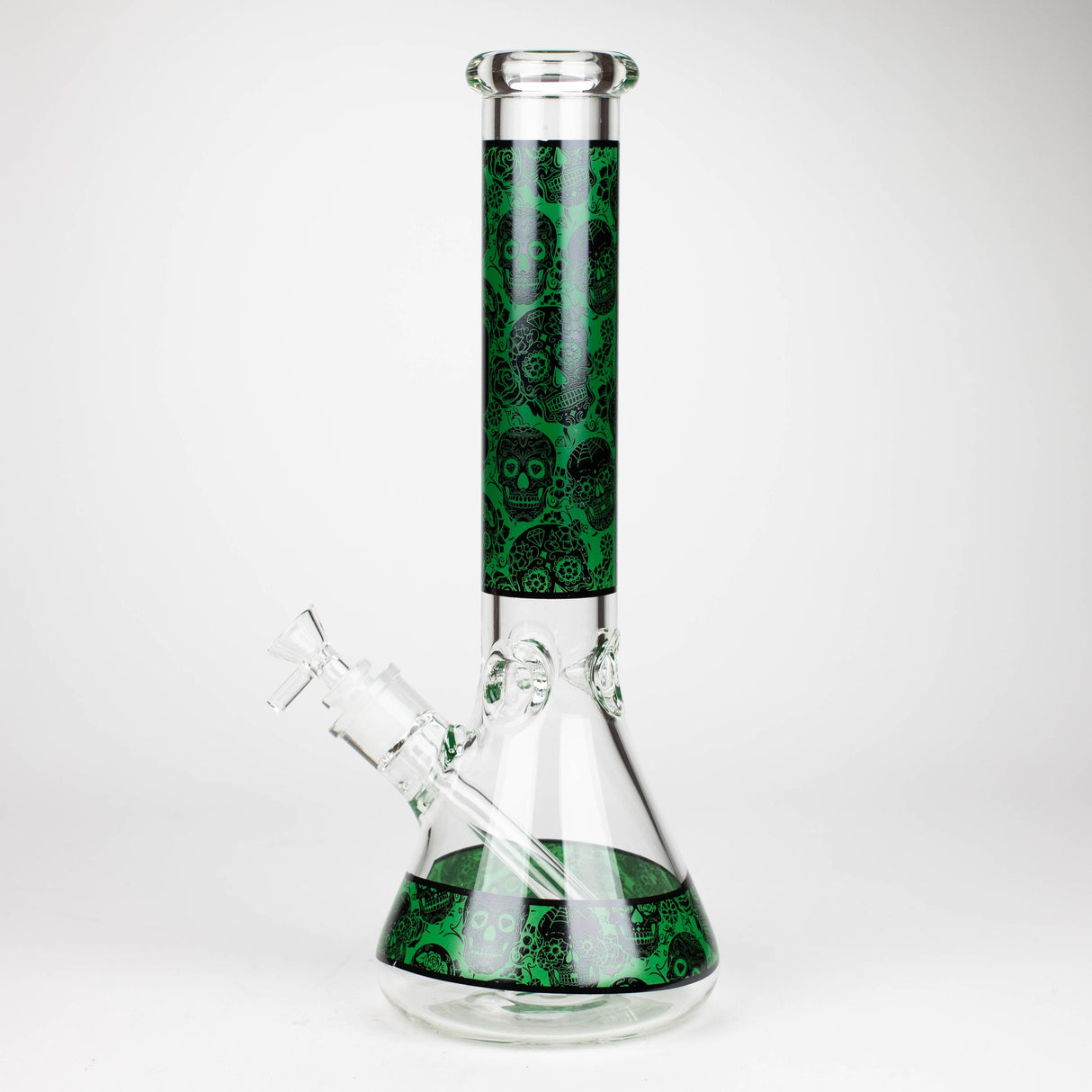 Infyniti | 14" Skull beaker 7 mm glass bong [ GP1736 ]