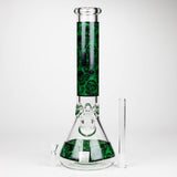 Infyniti | 14" Skull beaker 7 mm glass bong [ GP1736 ]