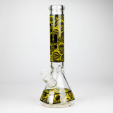 Infyniti | 14" Skull beaker 7 mm glass bong [ GP1736 ]