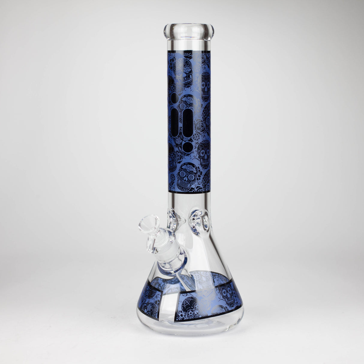 Infyniti | 14" Skull beaker 7 mm glass bong [ GP1736 ]