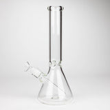 14" Exclusive License 7mm Glass Bong with Stickers [C1559]