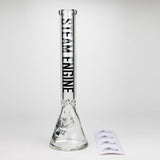 Steam Engine™ | 18 Inch 9mm glass bong with stickers by golden crown